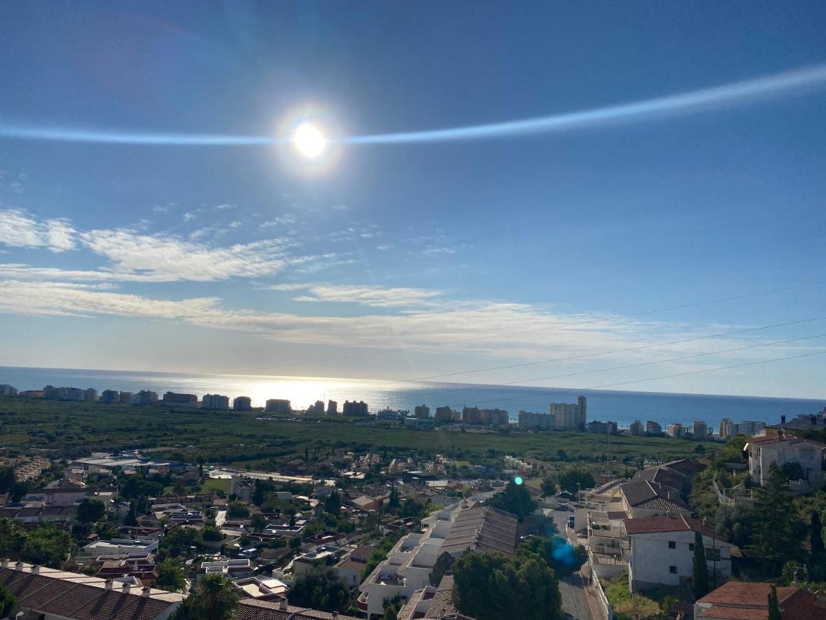 Adosado con fantásticas vistas al mar y piscina. Apartamento Peñíscola Exterior foto